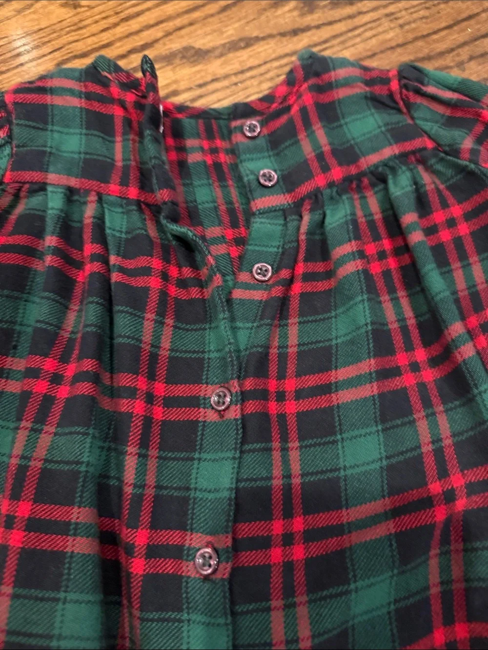 Ralph Lauren Red and Green Plaid Toddler Dress